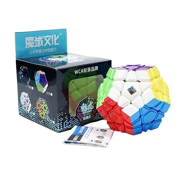 Cubo Mágico Pentagonal Colorido Profissional MoYu MeiLong Megaminx Stickerless Sem Adesivo