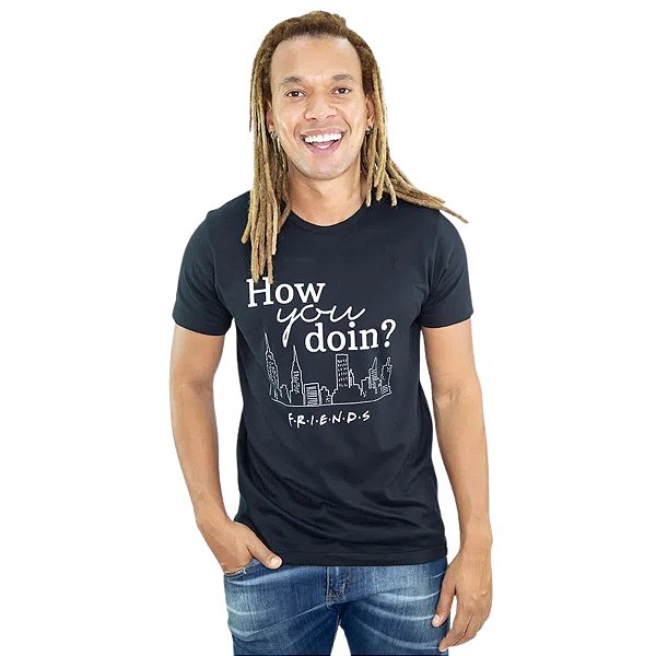 Camiseta How You Doin' Friends C/ Necessarie Unissex Adulto 100% Algodão Oficial Warner Bros