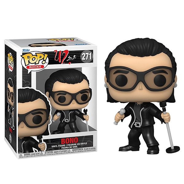 Pop Funko Bono Vox #217 Vocalista Banda De Rock U2 Com Óculos Original
