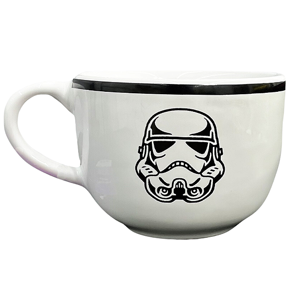 Stormtrooper Caneca De Sopa Cumbuca 500Ml Oficial Star Wars