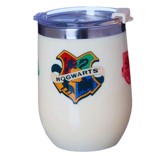 Copo Harry Potter Hogwarts Térmico 400ml Com Tampa Oficial WB