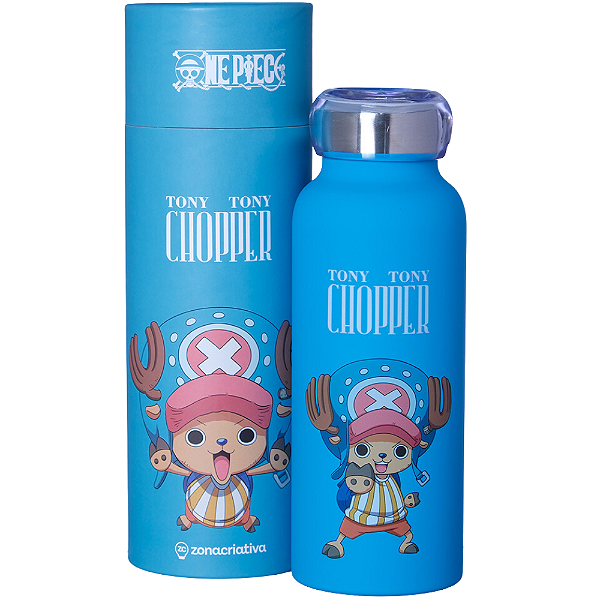 Garrafa Tony Chopper Térmica 6 Horas 500m Oficial One Piece + Embalagem Presente