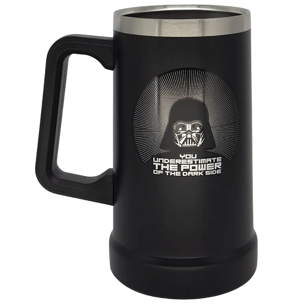 Caneca Canecão Térmico De Chopp Darth Vader Gelado Quente 730ml Oficial Star Wars