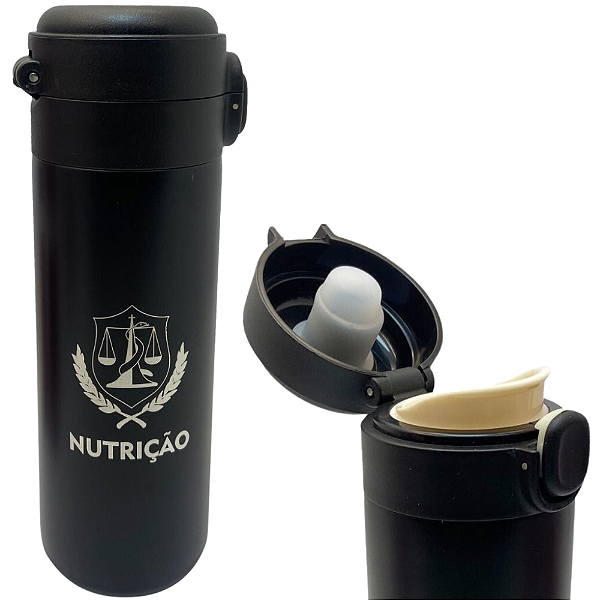 Garrafa Profissão Nutrição Nutricionista Térmica 6 Horas Quente Gelada 400ml Com Trava