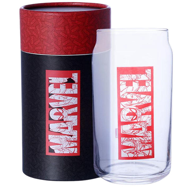 Copo Beer Cerveja Marvel Vidro Borossilicato 450 ml + Embalagem Presente Oficial
