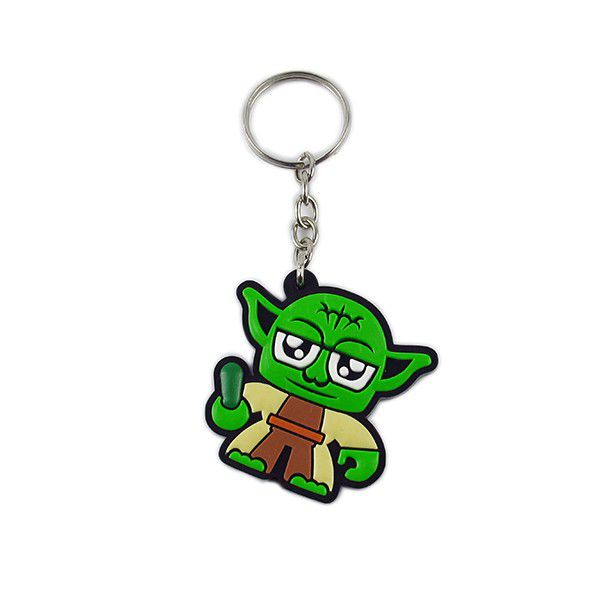 Chaveiro Yoda Cute Emborrachado
