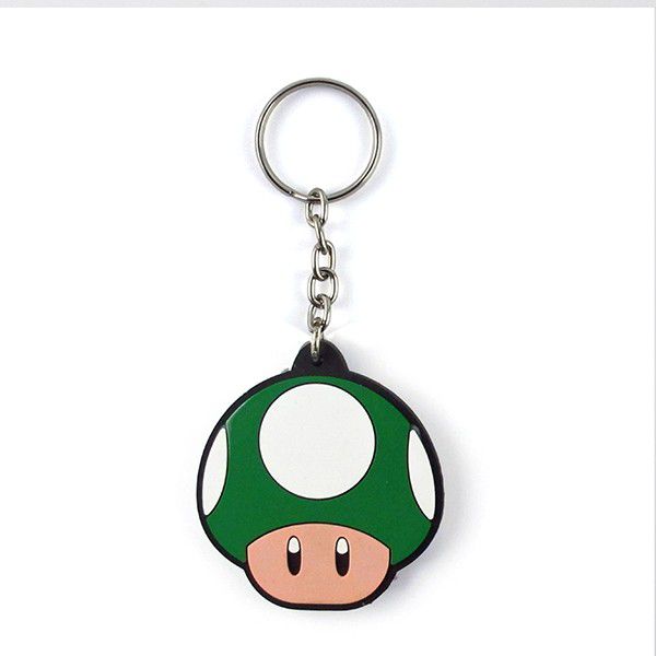 Chaveiro Cogumelo Verde Mario Emborrachado