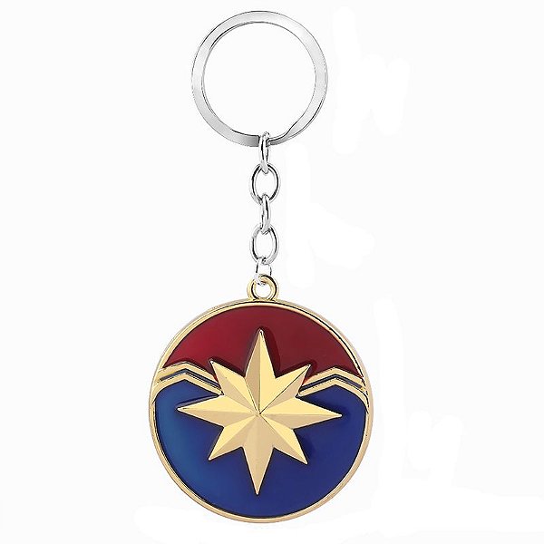 Chaveiro Capitã Marvel Metal