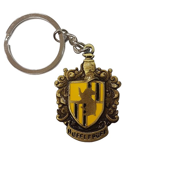 Chaveiro Harry Potter Brasão Hufflepuff Metal