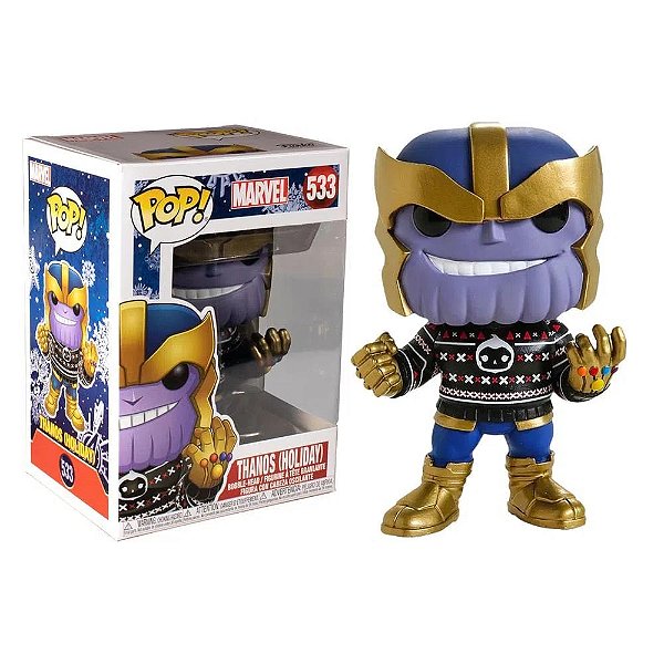POP Funko Thanos (Holiday) #533 - Oficial Marvel Natal