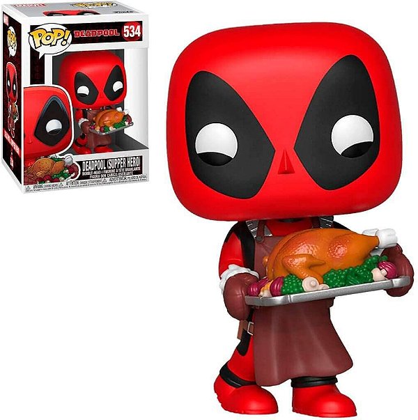 Pop Funko Deadpool Supper Hero #534 Dead Pool Especial Natal