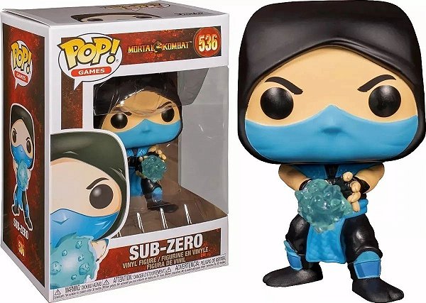 POP Funko Sub-Zero #536 Games Mortal Kombat Original C/ Nota