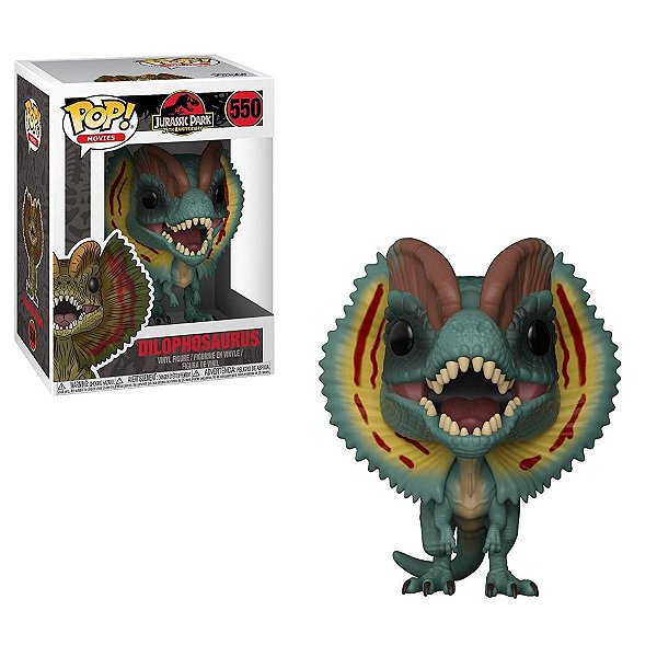 Pop Funko Dilophosaurus #550 Oficial Jurassic World Park