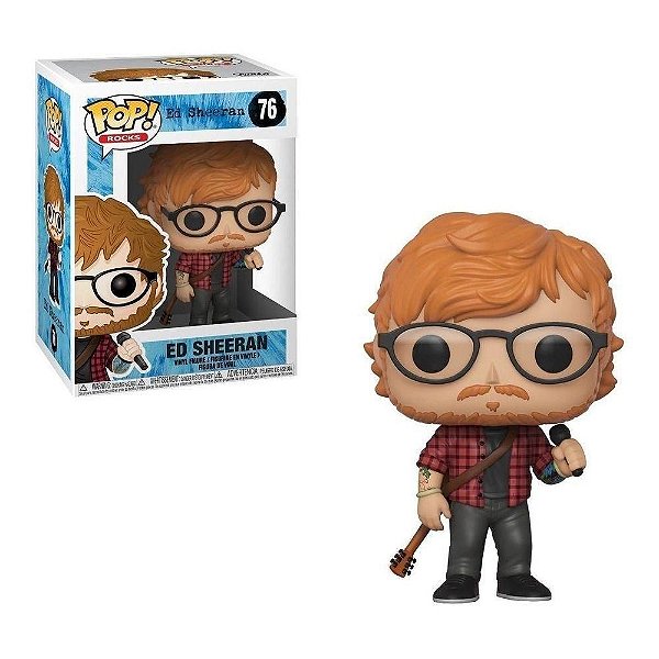Pop Funko Ed Sheeran #76 Musico Rock Rocks Oficial Com Nota