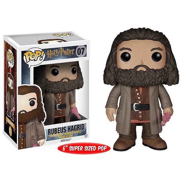 Pop Funko Rubeus Hagrid #07 Super Sized 15 CM Harry Potter