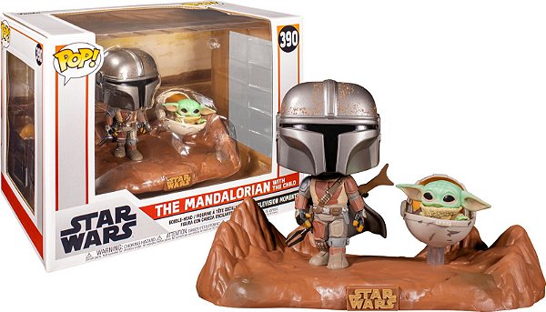 Pop Funko The Mandalorian With The Child #390 Star Wars