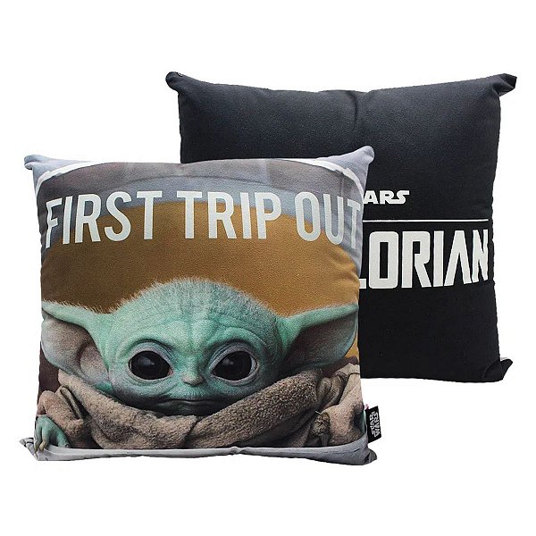 Almofada Baby Yoda The Mandalorian 40x40cm Oficial Star Wars