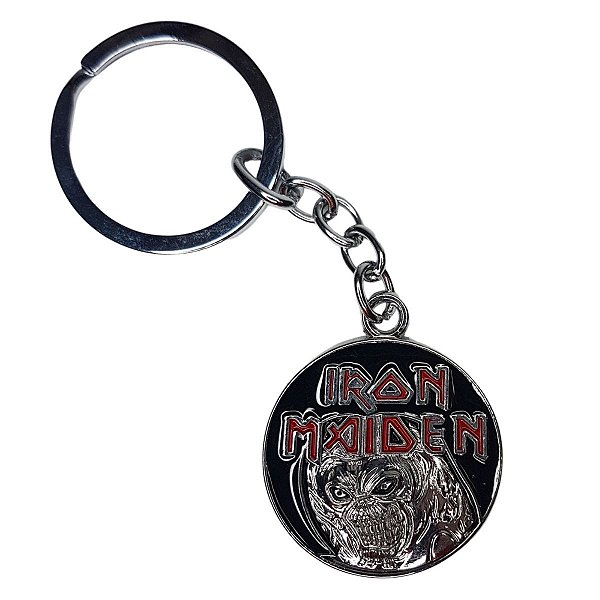 Chaveiro Iron Maiden Banda Com Logo Em Metal