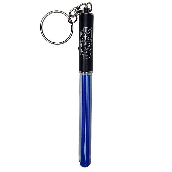 Chaveiro Sabre de Luz Azul Star Wars Led