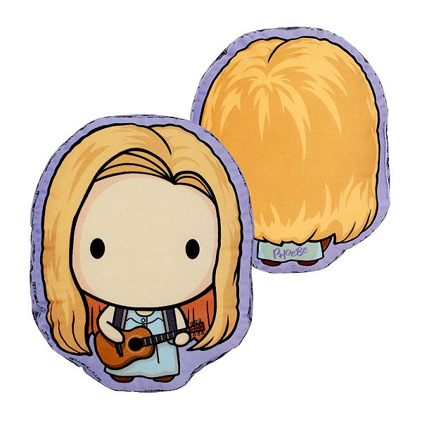 Almofada 3D Phoebe Buffay Aveludada Friends Oficial Warner B