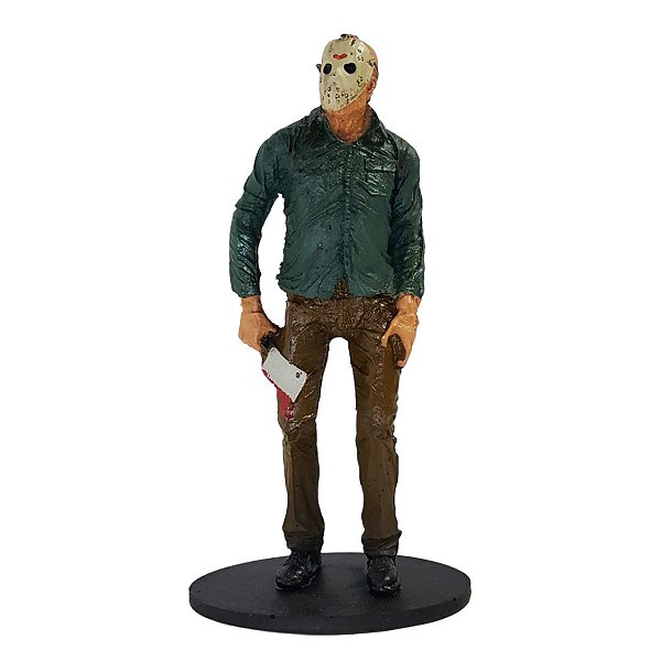 Estátua Jason Voorhees Resina Realista 19cm Sexta-Feira 13