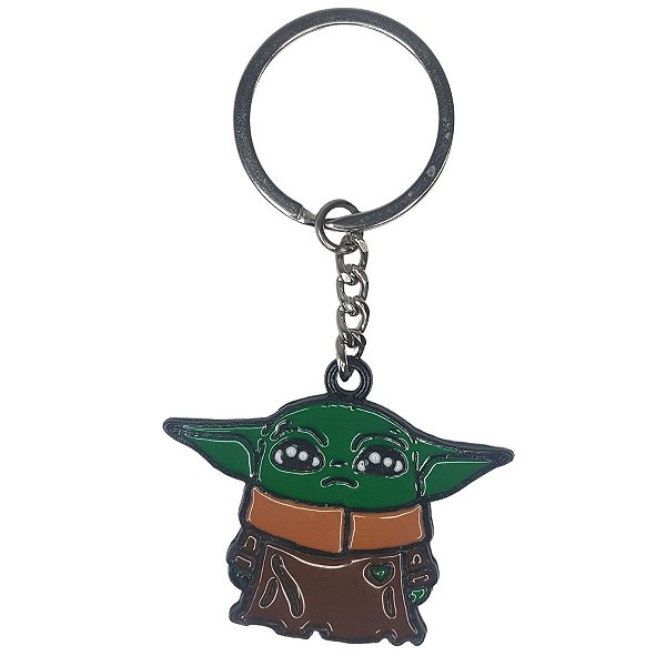 Chaveiro Baby Yoda Mandalorian Metal