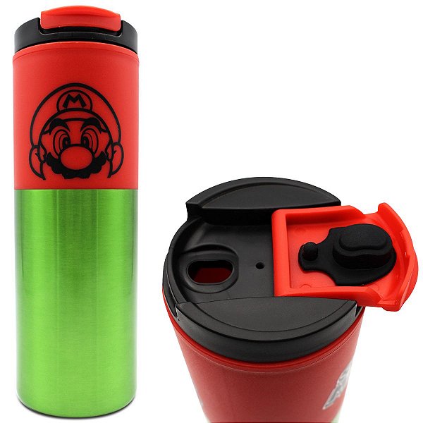 Copo Super Mario Semi-térmico Viagem 500 Ml Oficial Nintendo