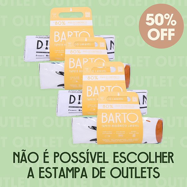 Kit 4 Tapetes Laváveis Bartô Mini - OUTLET