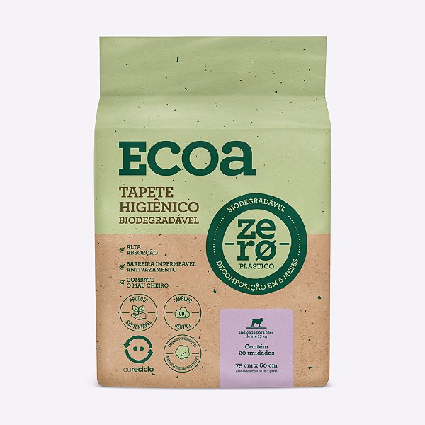 Tapete Higiênico Ecoa - Zero Plástico