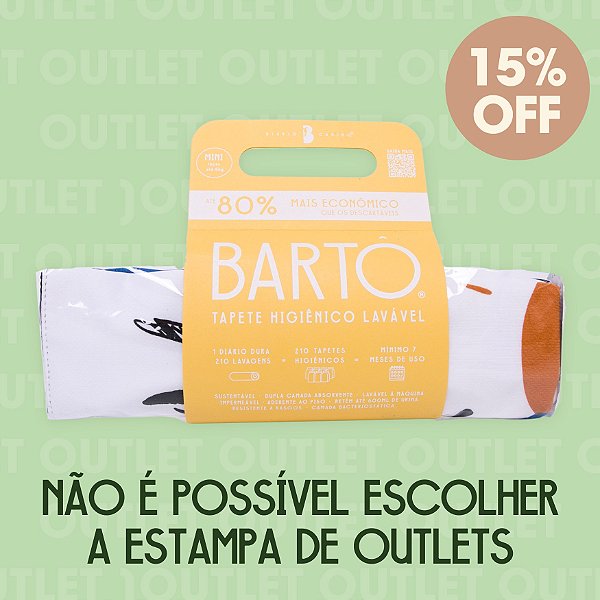 Tapete Lavável Bartô Mini Jornal OUTLET