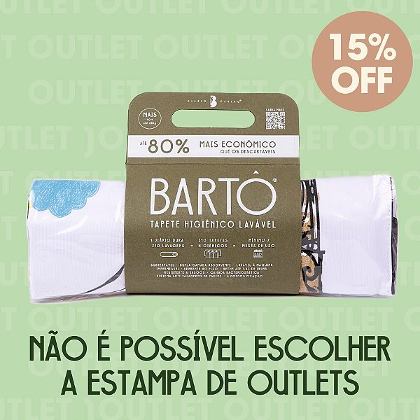 Tapete Lavável Bartô Mais - OUTLET