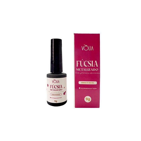 Esmalte em Gel Fúcsia Metalizado - Volia - 9g