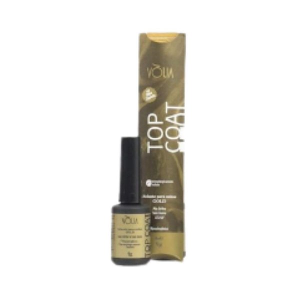 Top Coat Volia Sache Gold 9g Refil Alto Brilho Selante