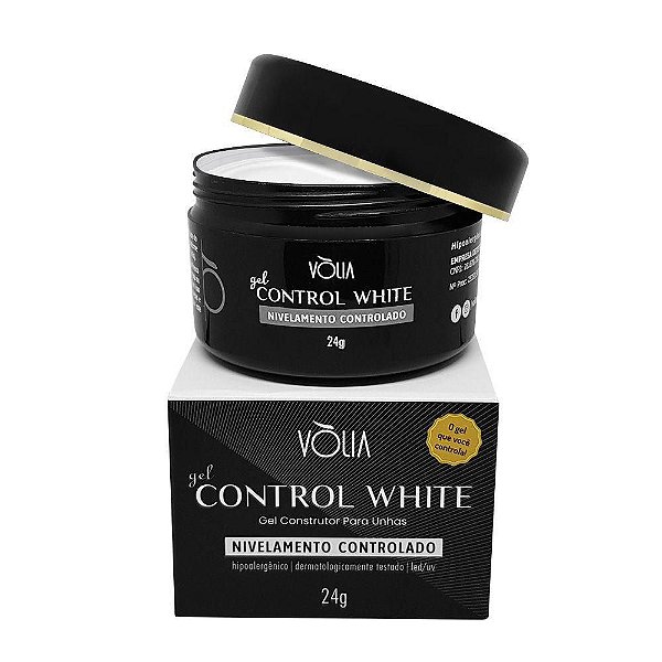 gel control white 24g para unhas alongamento da volia