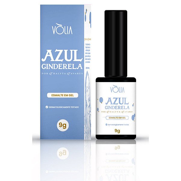 Novo esmalte em gel vólia azul cinderela 9g