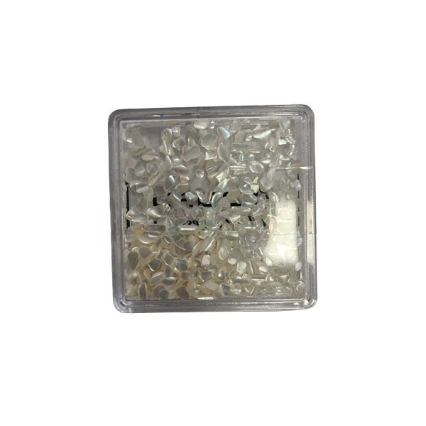 Madreperolas Branca Quebrada Unhas Gel Decoração Unidade