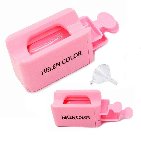 aplicador de glitter decoração unha com 2 pás e funil nails