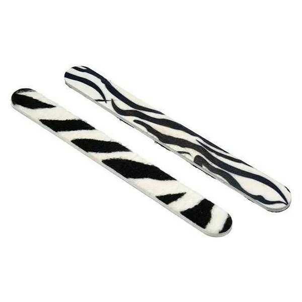 LIXA PARA UNHA COM FELTRO ZEBRA GRAMATURA 180 - 18CM