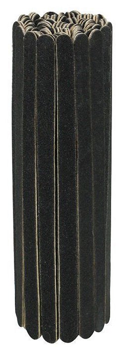 lixa popular preta para unhas 100 unidades