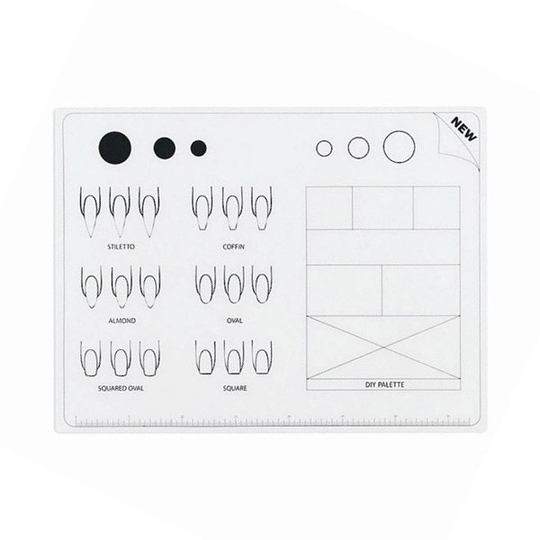 Tapete Silicone Dobrável Para Nail Art Treinamento