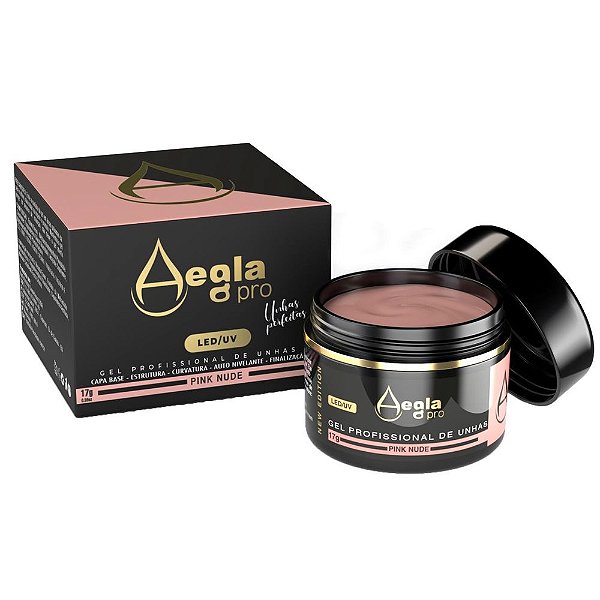 egla pink nude 17g gel para unhas profissional