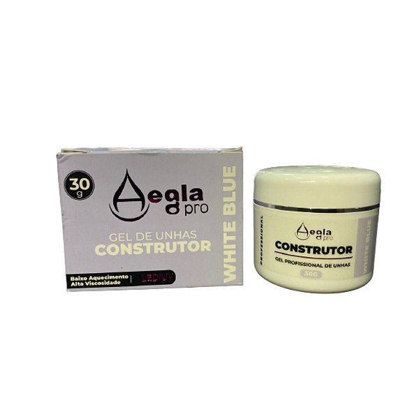 Gel de Unhas Construtor | Aegla Pro 30g | White Blue