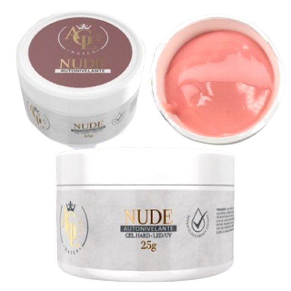 AGL Nails Gel Para Unhas Alongamentos nude hard 25h