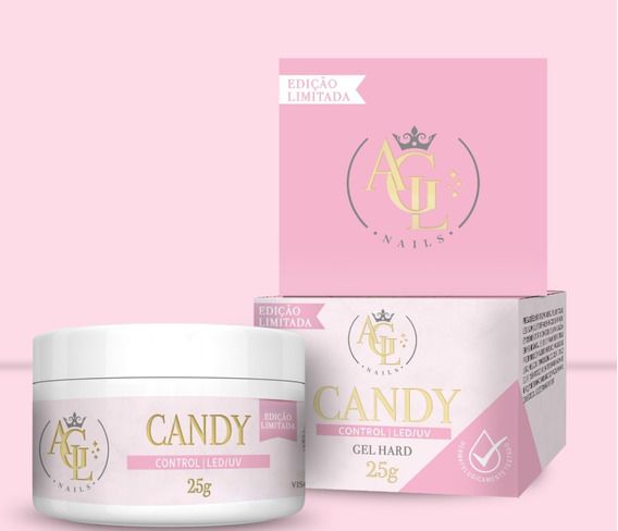 AGL Nails Gel Unhas Alongamentos  candy control hard 25g