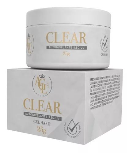 Gel Clear Alongamento Unhas agl Nails 25g Autonivelante Led