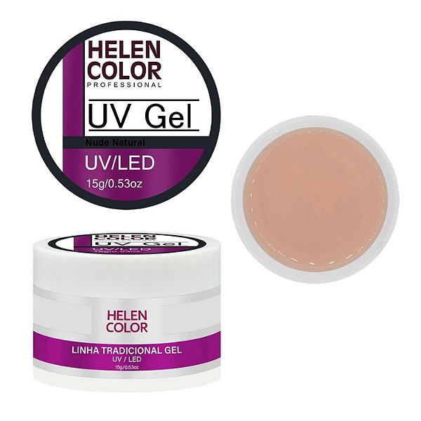 gel helen color nude natural 15g unhas fibra