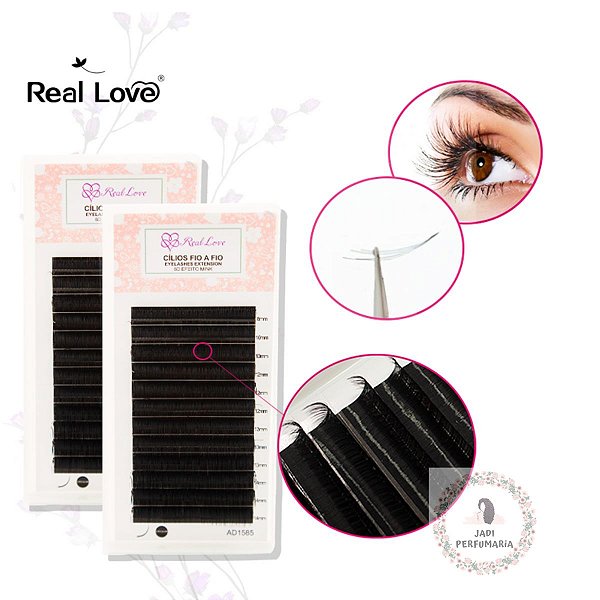 cilios fio a fio real love mix 0.15 DD volume russo 6D