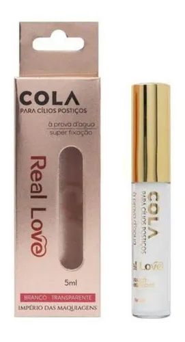 Cola Cilios Postiços Real Love Profissional Maquiagem