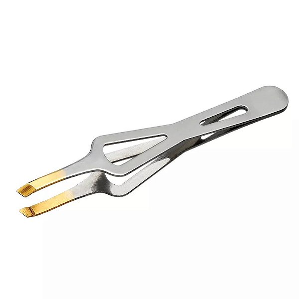 pinça ergonômica profissional ponta inclinada