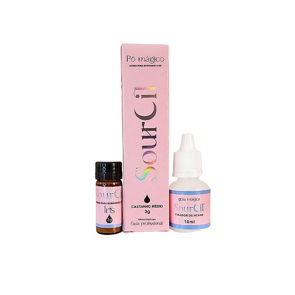 HENNA SOURCIL PÓ MÁGICO LOURO ESCURO VEGANA 3G